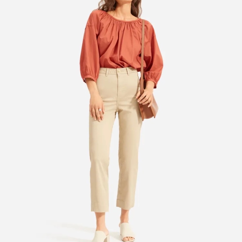 Everlane lightweight straight-leg crop, size 2